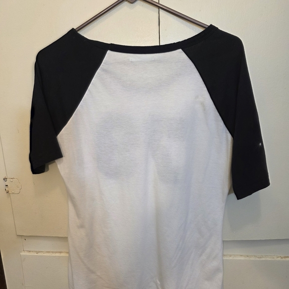 Maurices Black and White Raglan Graphic Tee - Picture 2 of 2